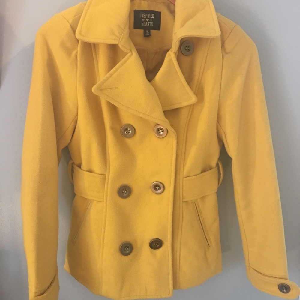 Mustard Pea Coat